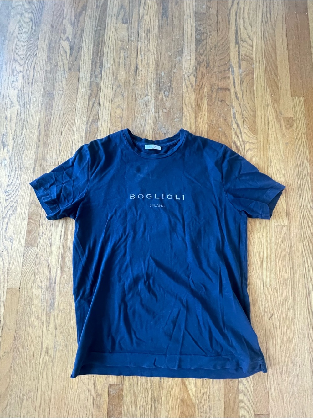 Boglioli Men’s Blue Cotton Jersey T-Shirt